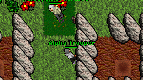 Alpha Trooper on screen