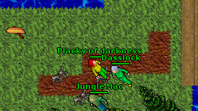 Placky of darkness on screen