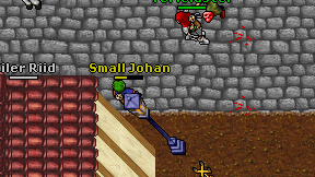 Small Johan on screen