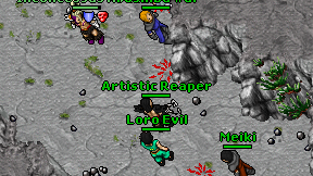 Artistic Reaper on screen