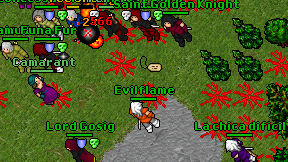 Evilflame on screen