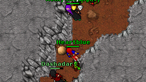 Heartblue on screen