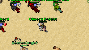 Olmeca Knight on screen