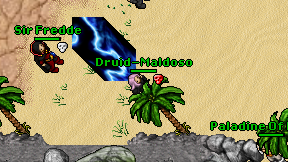 Druid-Maldoso on screen