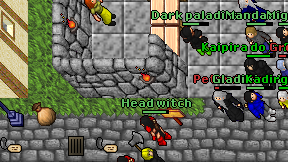 Head witch on screen
