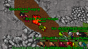 Dark Flare Magic on screen