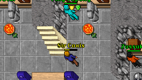 Sir Coxis on screen