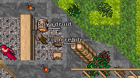 Cigarret druid on screen