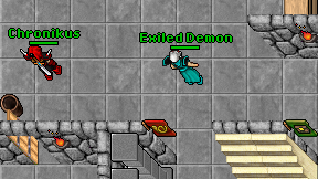 Exiled Demon on screen