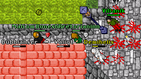 Bubblanser on screen