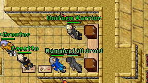 Uniform Warrior on screen