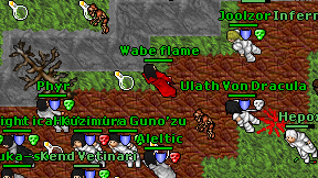 Wabe flame on screen