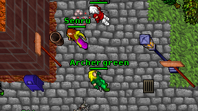 Archer green on screen