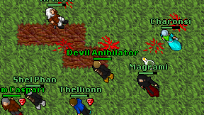 Devil Anihilator on screen