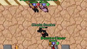 Chain Snake on screen