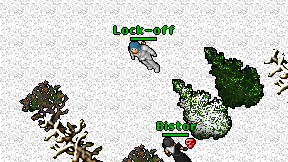 Lock-off on screen