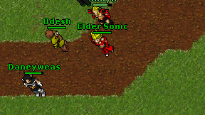Elder Sonic on screen