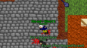 Head-Shott on screen