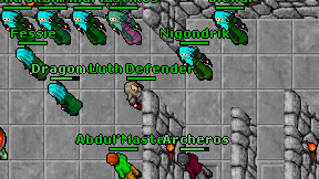 Luth Defender on screen
