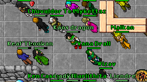 Kaos dragon on screen