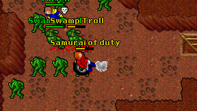 Samurai of duty on screen