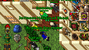 Aramaic Decender on screen