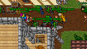 Czerwony mag on screen