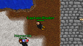 Captain Blader on screen
