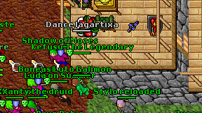 Dance lagartixa on screen
