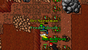 Freddi-Druid on screen