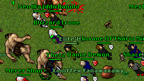 Blizzard trone on screen