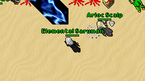 Elemental Saruman on screen