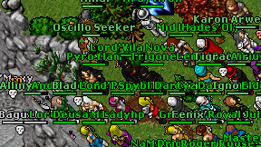 Pyro flam on screen