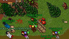Dake Azus on screen