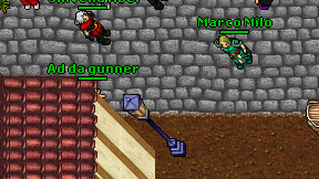 Ad da gunner on screen