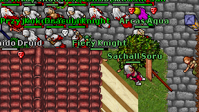 Fiery Knight on screen