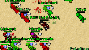 Rell the Knight on screen