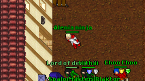 Alenia ninja on screen