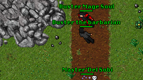 Buster Mage Soul on screen