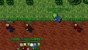 Deathman the Knight on screen