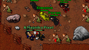 Majniko Pixel on screen