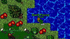 Dark Fuzzy on screen