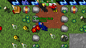 Celsius ice on screen