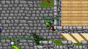 Elf Zelda on screen