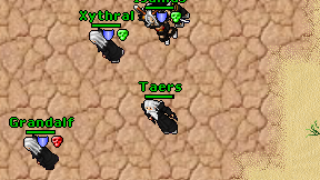 Taers on screen