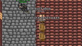 Creature destroyer on screen