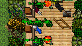 Fire Depredador on screen