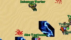 Inhuman Warior on screen