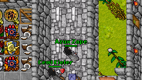 Azux Zape on screen