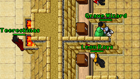 Grave Wizard on screen